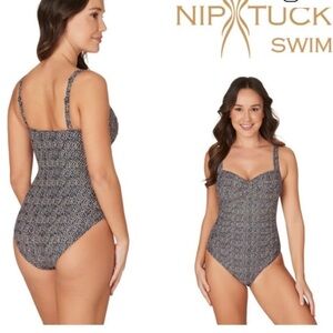 Niptuck Nautical Foil Joanne
One Piece Swimsuit  Size 6